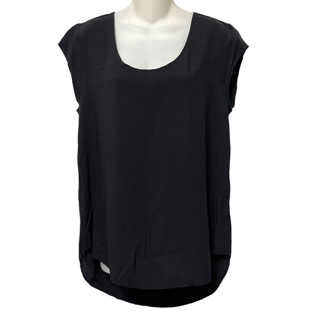 JAMS WORLD Black Scoop Neck Blouse L